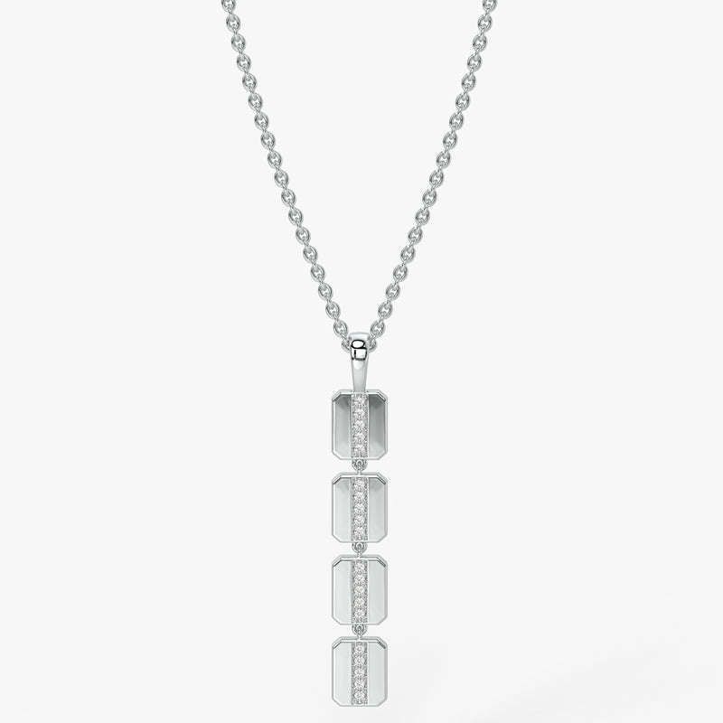 Prism Bar Diamond Pendant