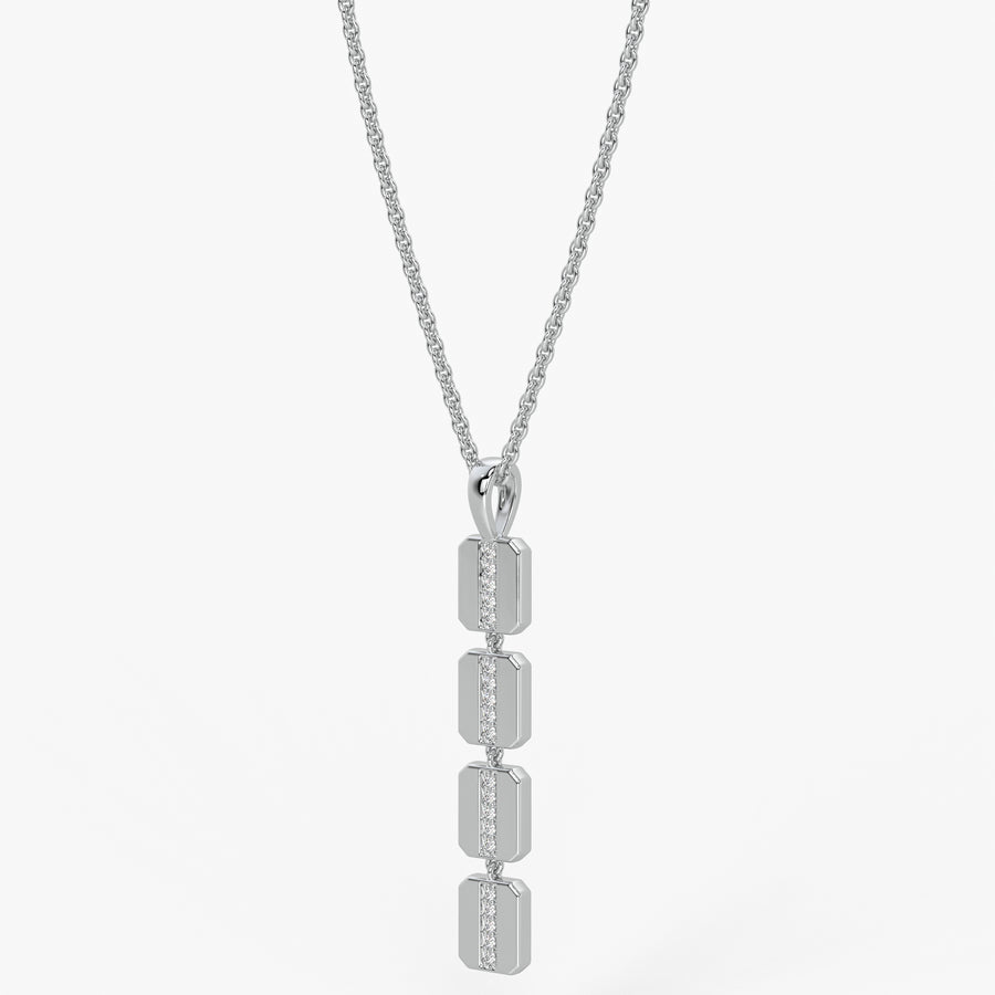 Prism Bar Diamond Pendant