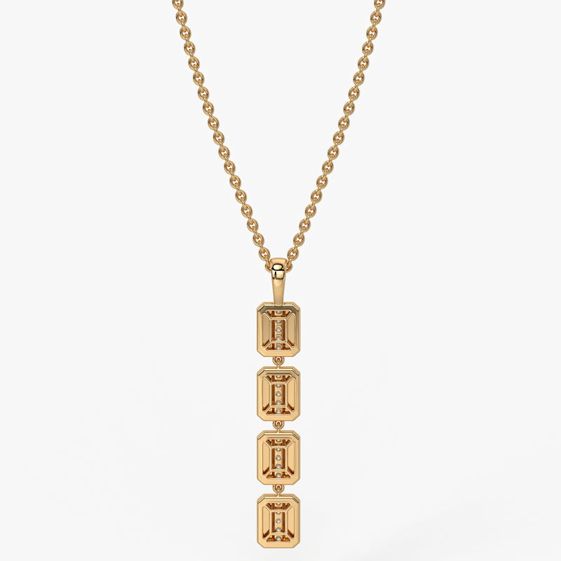 Prism Bar Diamond Pendant