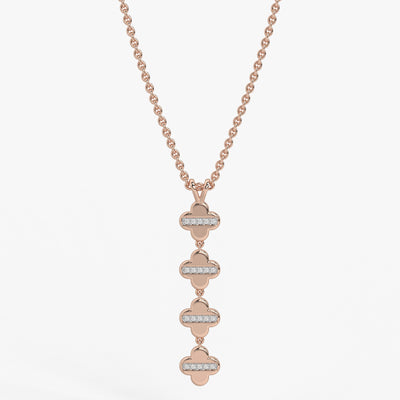 Clover Link Diamond Pendant