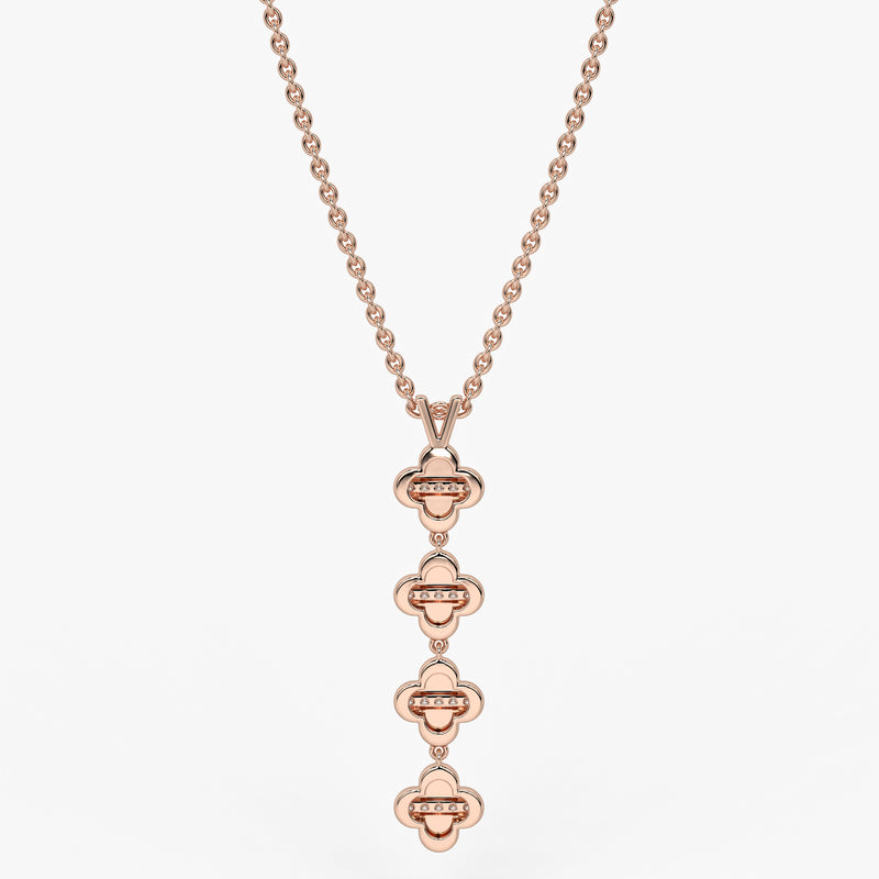 Clover Link Diamond Pendant