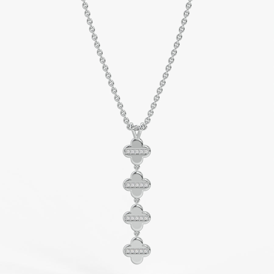 Clover Link Diamond Pendant