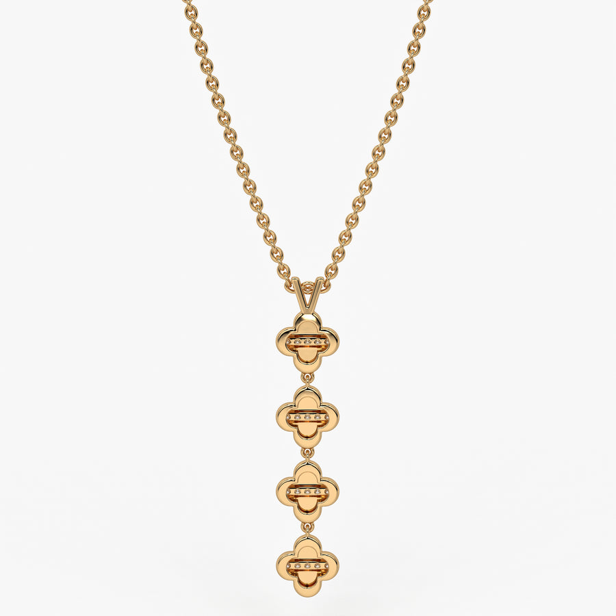 Clover Link Diamond Pendant