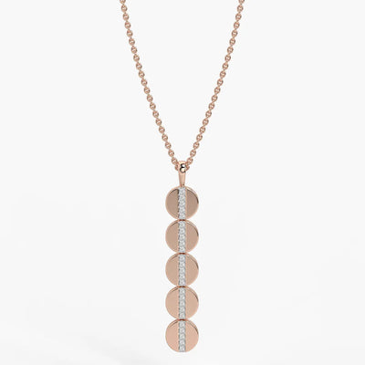 Orbit Disc Diamond Pendant