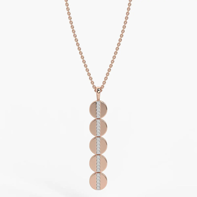 Orbit Disc Diamond Pendant