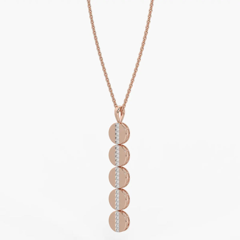 Orbit Disc Diamond Pendant