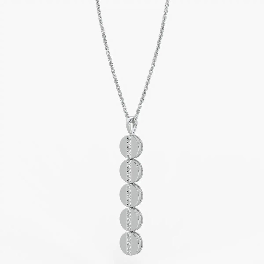 Orbit Disc Diamond Pendant
