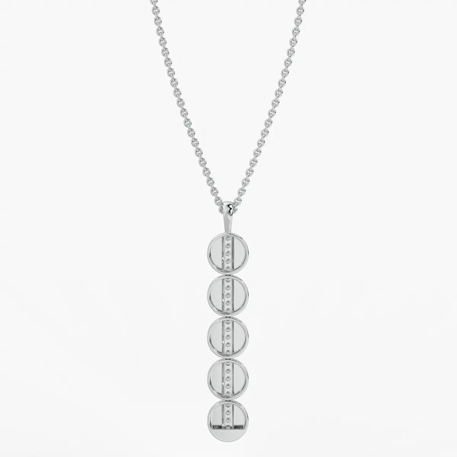 Orbit Disc Diamond Pendant