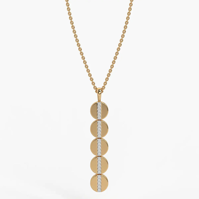 Orbit Disc Diamond Pendant