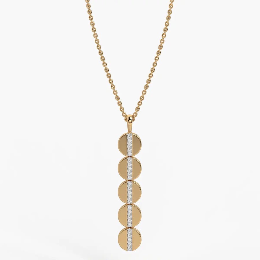Orbit Disc Diamond Pendant