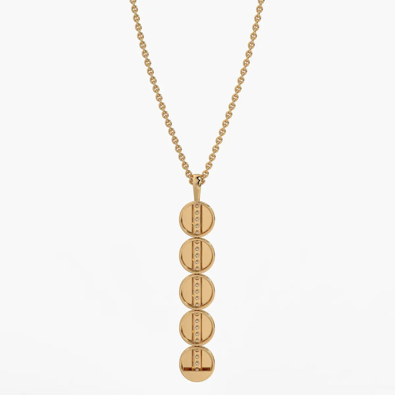 Orbit Disc Diamond Pendant