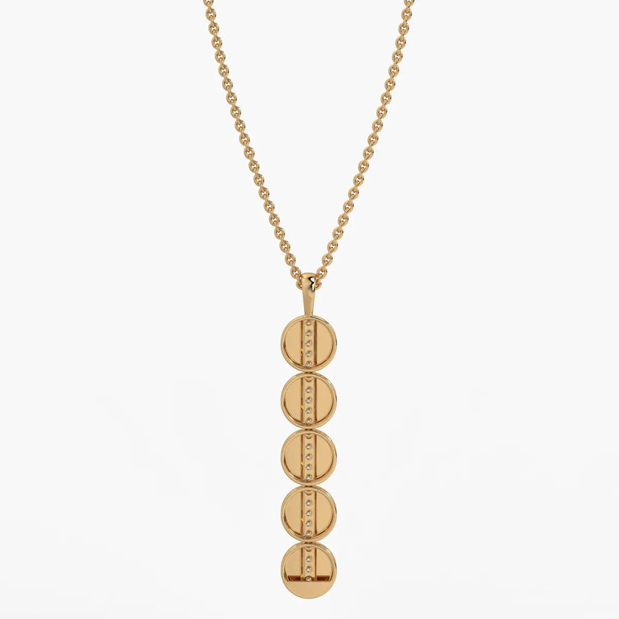 Orbit Disc Diamond Pendant
