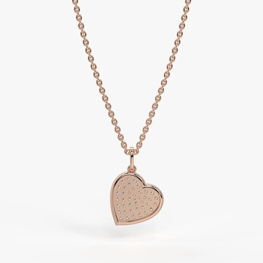 Zivara Pave Heart Diamond Pendant