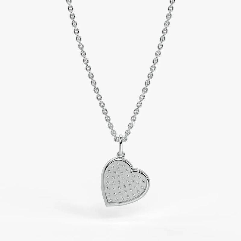 Zivara Pave Heart Diamond Pendant