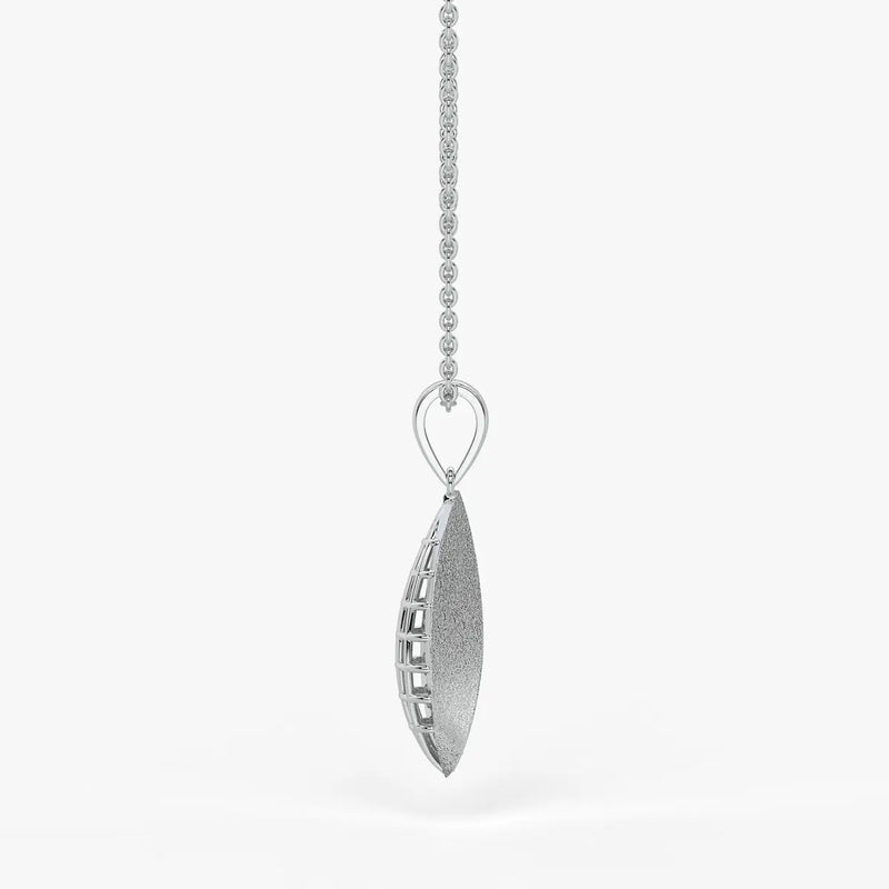 Twist Leaf Diamond Pendant