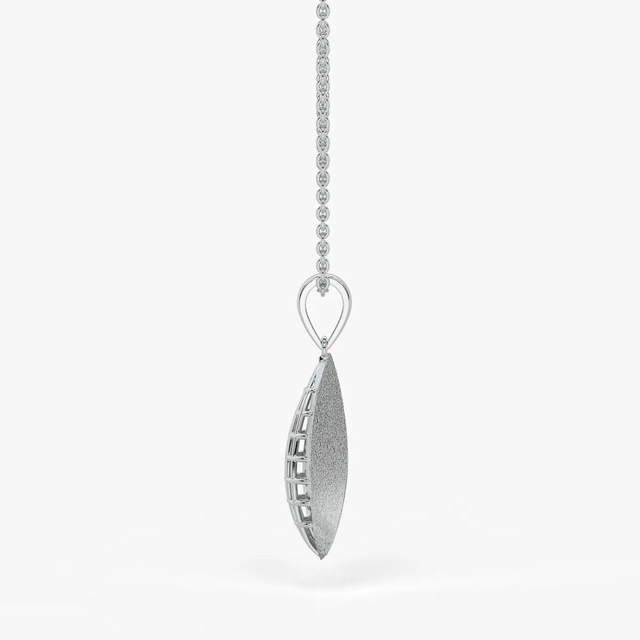 Twist Leaf Diamond Pendant