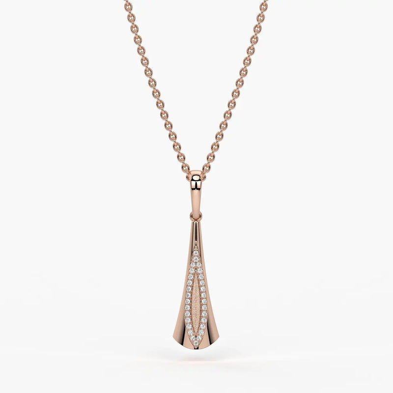 Glide Curve Diamond Pendant