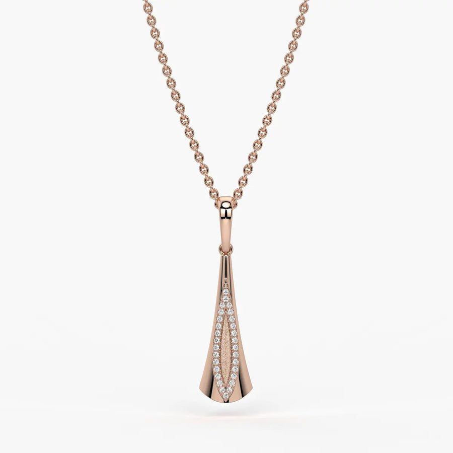 Glide Curve Diamond Pendant