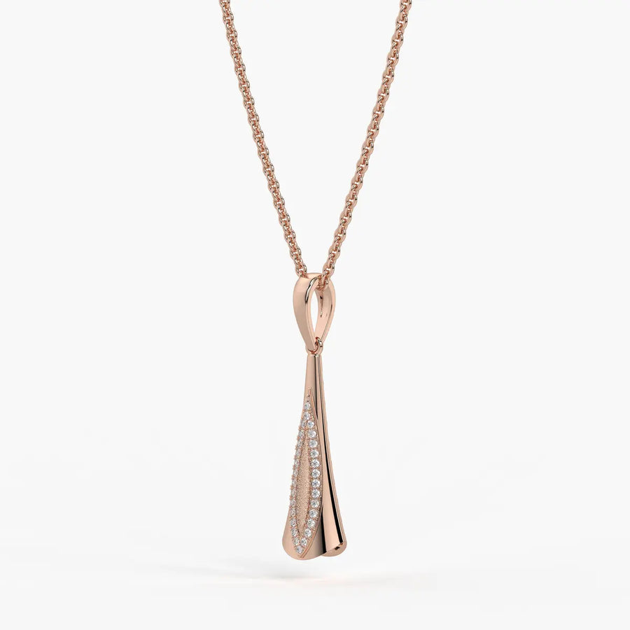 Glide Curve Diamond Pendant