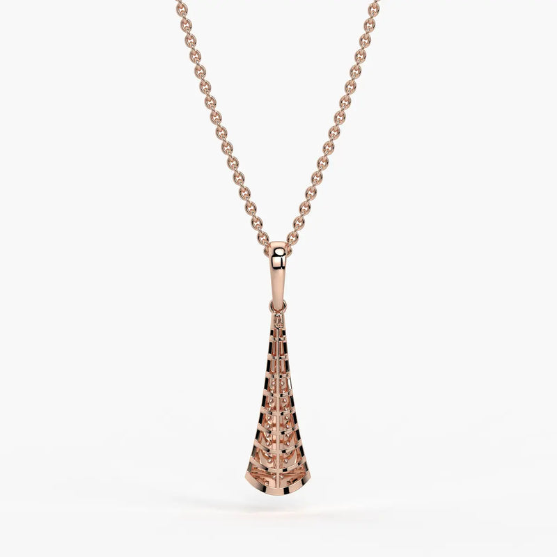 Glide Curve Diamond Pendant