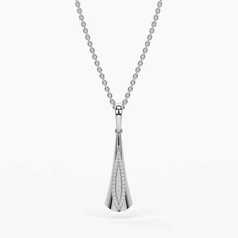 Glide Curve Diamond Pendant
