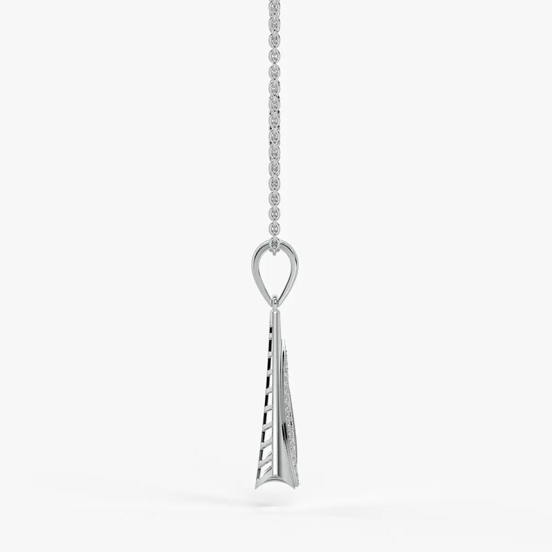 Glide Curve Diamond Pendant