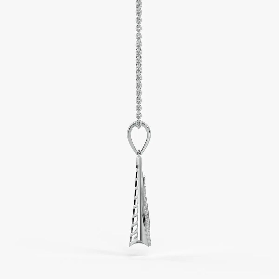 Glide Curve Diamond Pendant