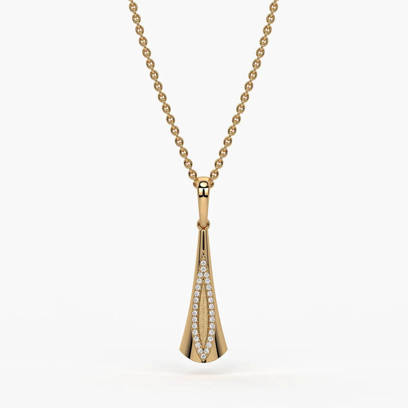 Glide Curve Diamond Pendant