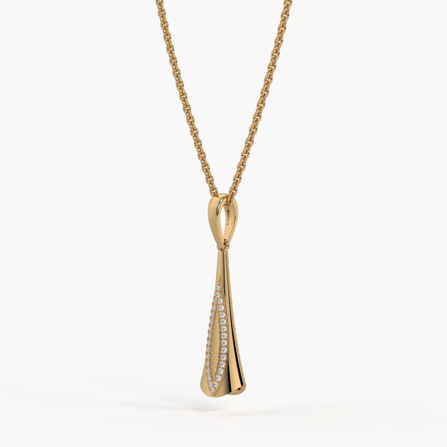 Glide Curve Diamond Pendant