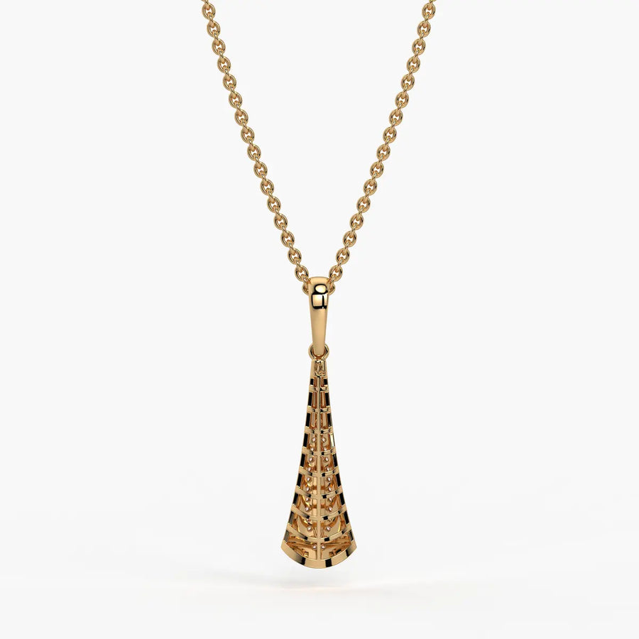 Glide Curve Diamond Pendant