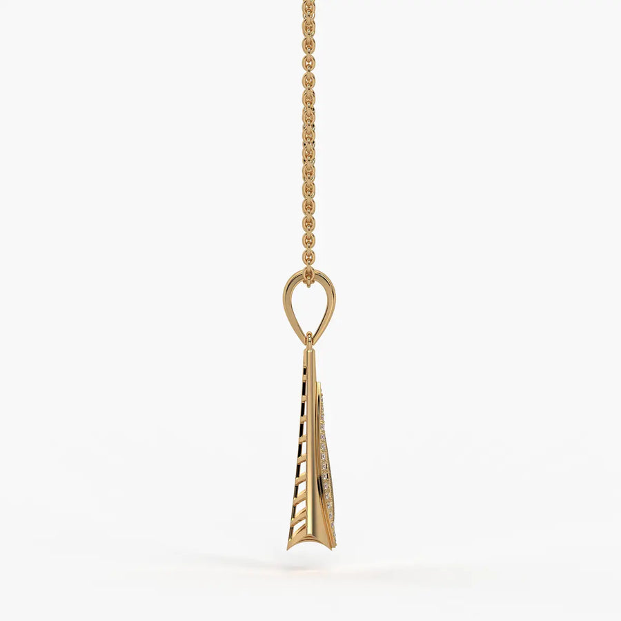 Glide Curve Diamond Pendant