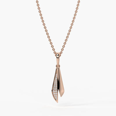 Tapered Blade Drop Pendant