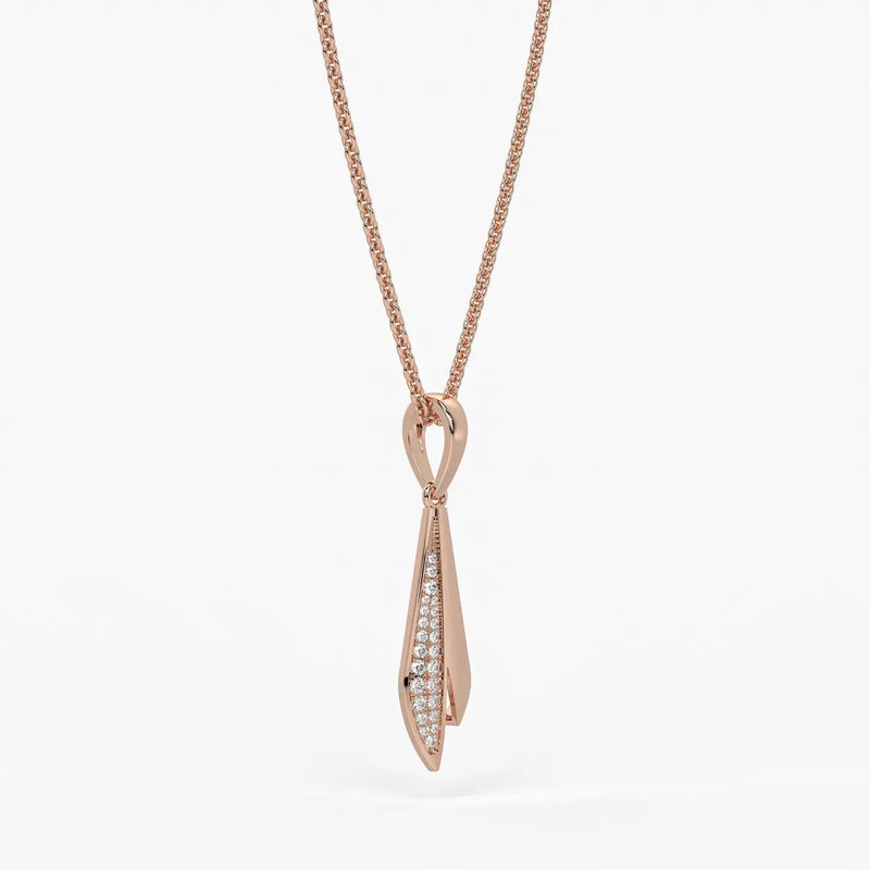 Tapered Blade Drop Pendant