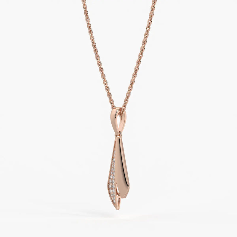 Tapered Blade Drop Pendant
