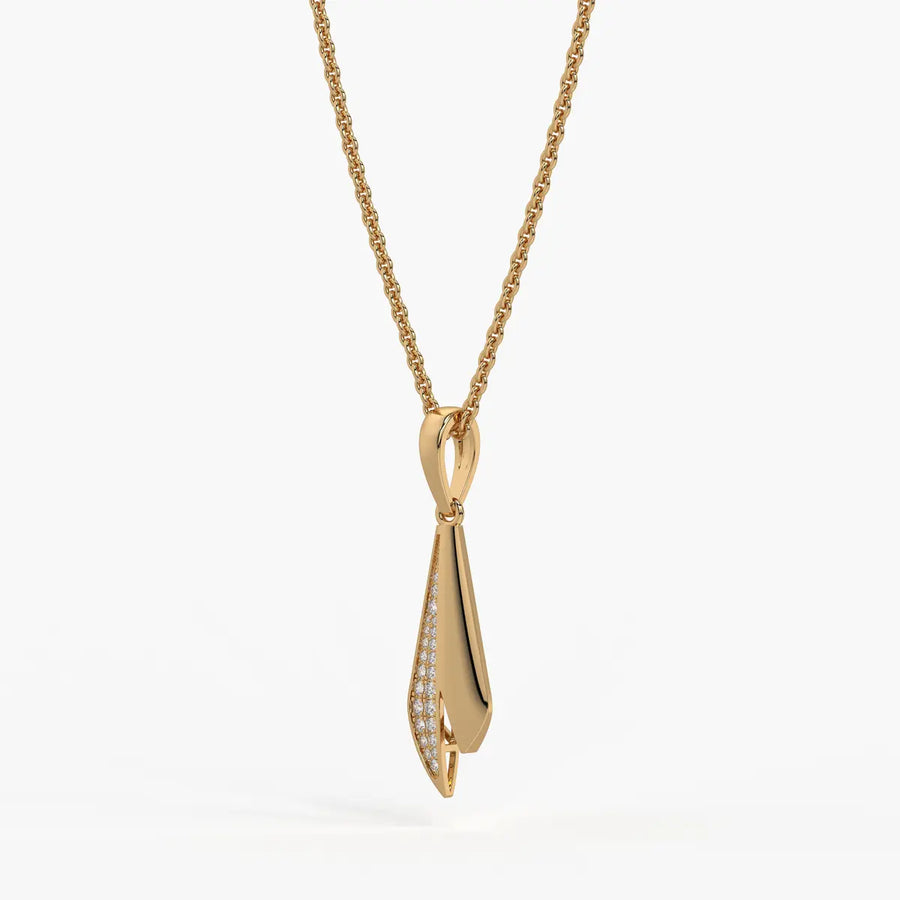Tapered Blade Drop Pendant