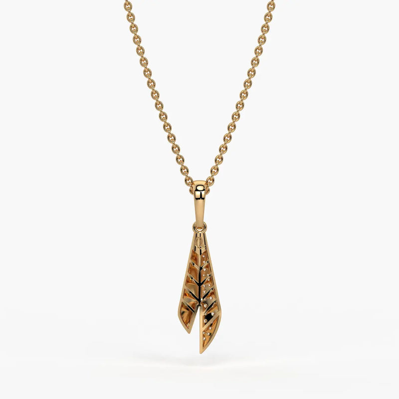Tapered Blade Drop Pendant