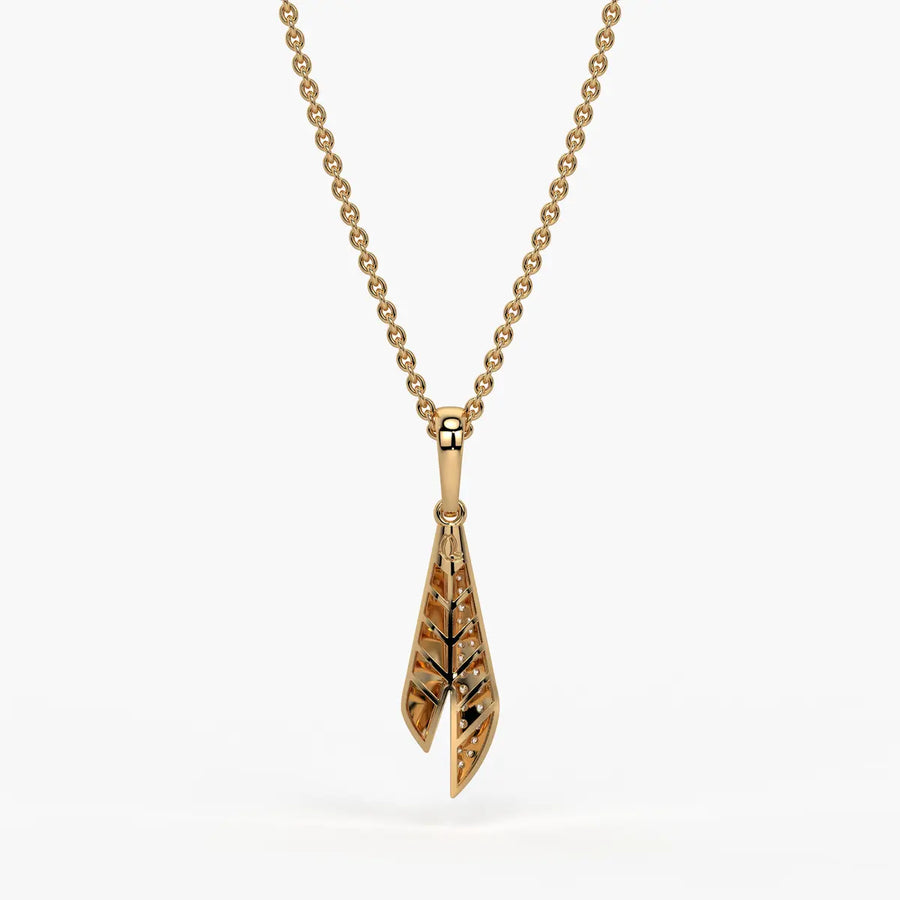 Tapered Blade Drop Pendant