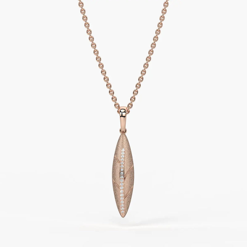 Marquise Texture Drop Pendant