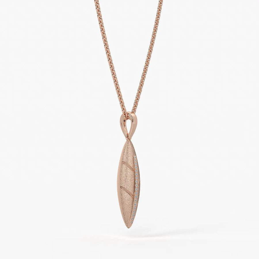 Marquise Texture Drop Pendant