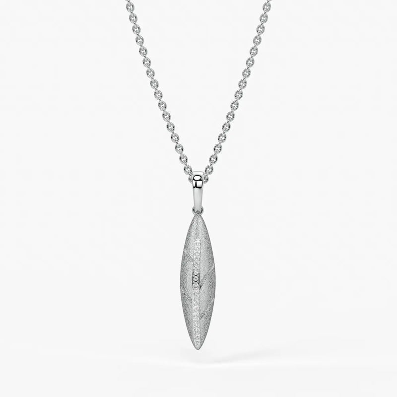 Marquise Texture Drop Pendant
