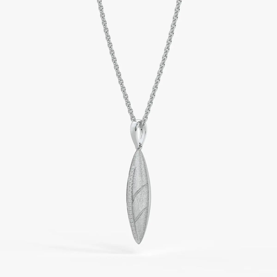 Marquise Texture Drop Pendant