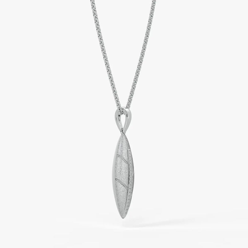 Marquise Texture Drop Pendant