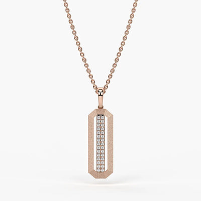 Octagon Bar Drop Pendant