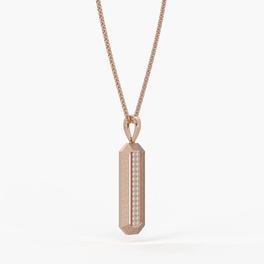 Octagon Bar Drop Pendant