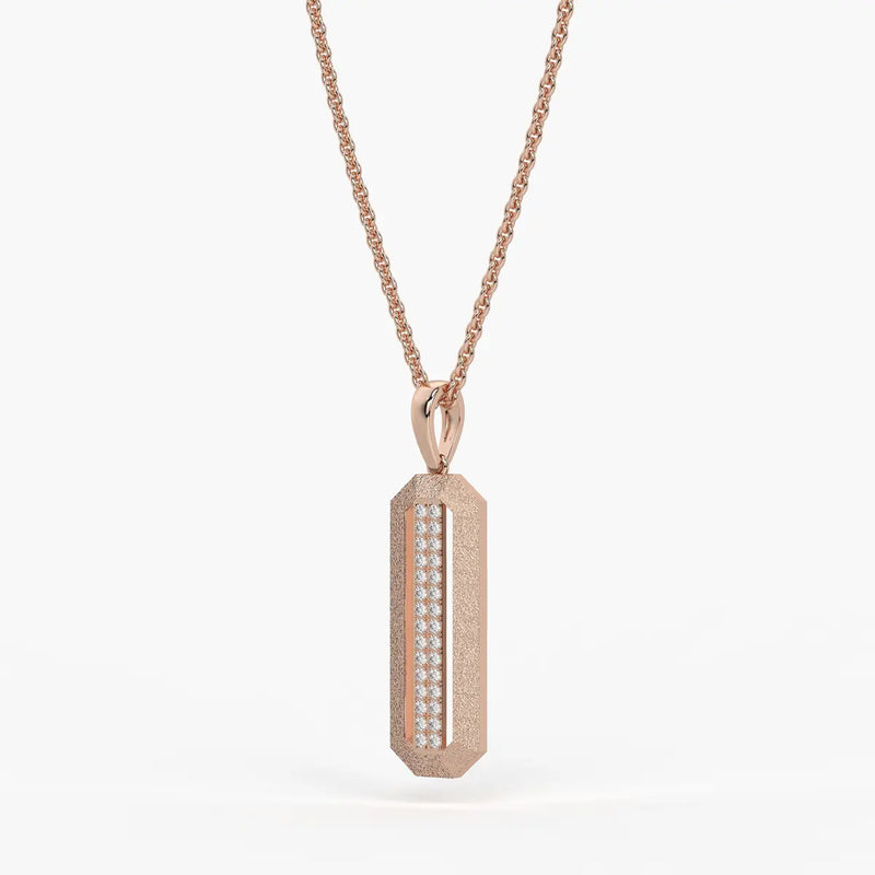 Octagon Bar Drop Pendant