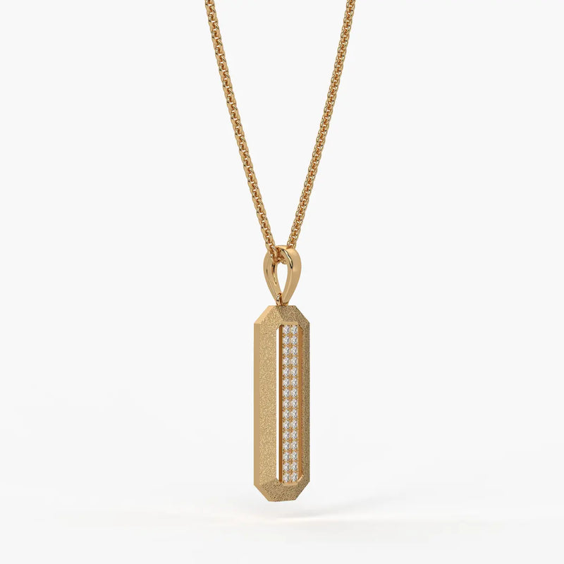 Octagon Bar Drop Pendant