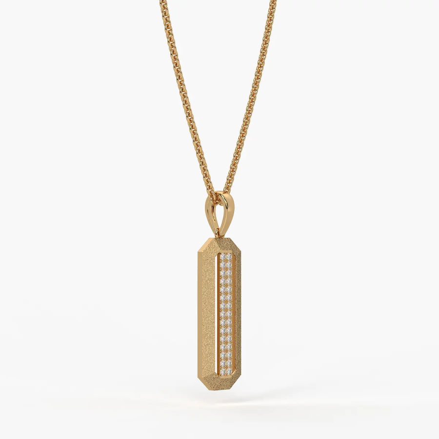 Octagon Bar Drop Pendant