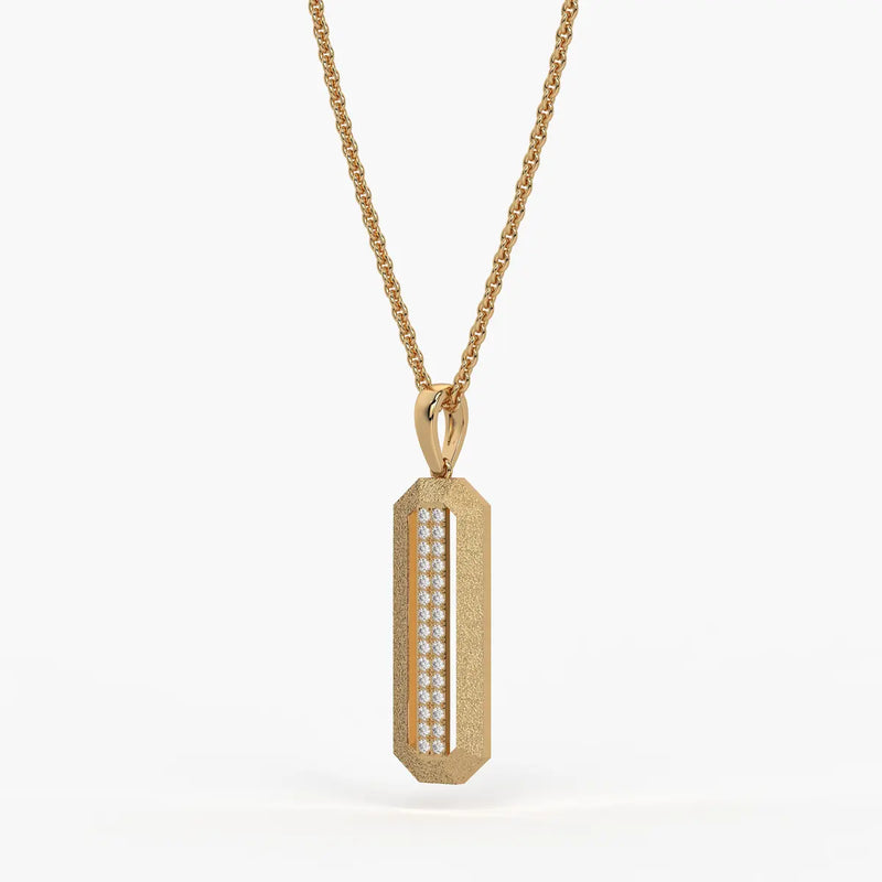 Octagon Bar Drop Pendant