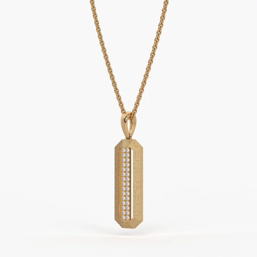 Octagon Bar Drop Pendant