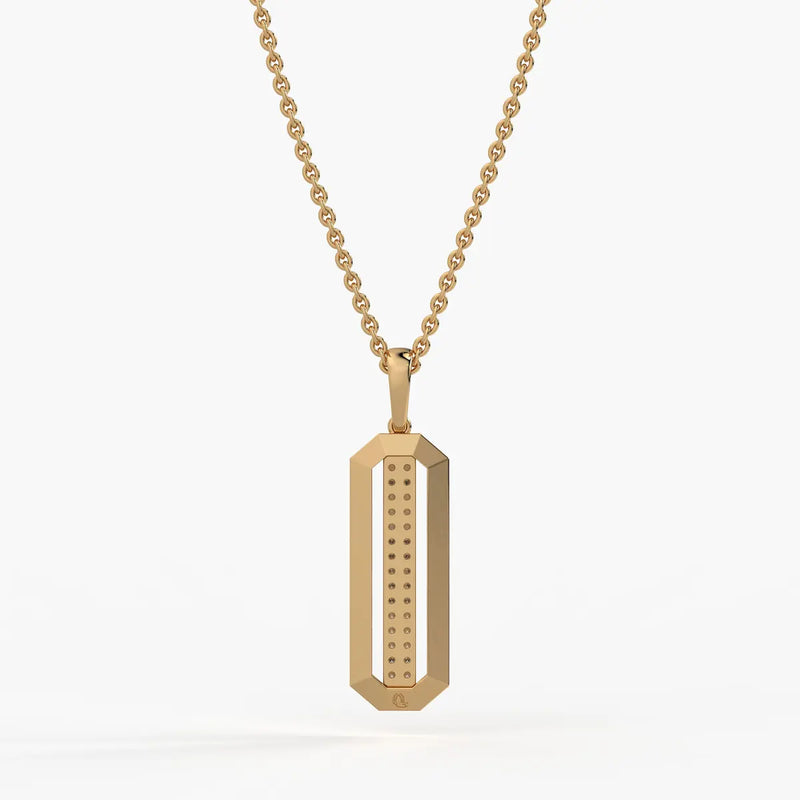Octagon Bar Drop Pendant